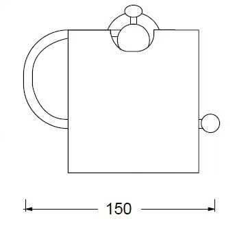 ARTE - Metal toilet roll holder with cover by GUGLIELMI RUBINETTERIE - view 3